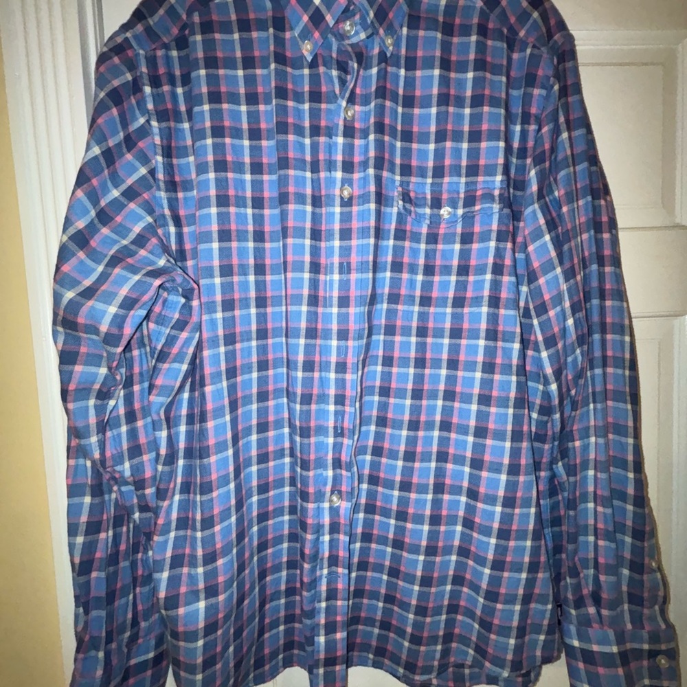 Vineyard Vines Men's Blue Plaid Shirt